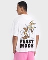 Shop Unisex White Feast Mode Graphic Printed T-shirt-Full