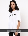 Shop Unisex White Kol Typography T-shirt-Full