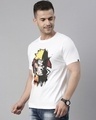 Shop Unisex White Naruto Sasuke Anime T-shirt-Design
