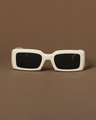 Shop Unisex White Sand Grandad Sunglasses-Design