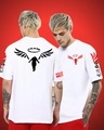 Shop Unisex White Tokyo Revengers Walhalla Oversized Anime T-shirt-Front