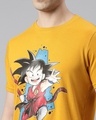 Shop Unisex Yellow Dragon Ball Z - Goku Kid Graphic Printed Anime T-shirt