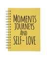 Shop Yellow Moments Journey & Self-Love Journal Spiral Bound Notebook-Front
