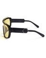 Shop Unisex Yellow Shield UV Protected Lens Sunglasses-Full