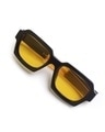 Shop Unisex Yellow Square UV Protected Lens Sunglasses