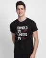 Shop Men's Black United By WIFI Typography T-shirt-Front