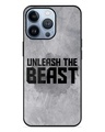 Shop Unleash The Beast Premium Glass Case for Apple Iphone 13 Pro Max (Shock Proof, Scratch Resistant)-Front