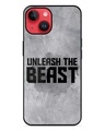 Shop Unleash The Beast Premium Printed Glass Cover for Apple iPhone 14 (Shock Proof, Scratch Resistant)-Front