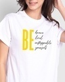 Shop Unstoppable Woman Boyfriend T-Shirt-Front