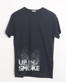 Shop Up In Smoke Typography Half Sleeve T-Shirt-Front