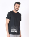 Shop Up In Smoke Typography Half Sleeve T-Shirt-Design