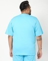 Shop Men's Blue Striped Super Loose Fit Plus Size T-shirt-Design