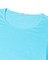 Shop Upbeat Blue Elbow Sleeve Round T-shirt