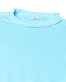 Shop Upbeat Blue Extended Collar Half Sleeve T-shirt