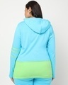 Shop Upbeat Blue  Full Sleeve Color Block Hoodie T-shirt-Design
