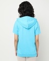 Shop Upbeat Blue High Low Hoodie T-shirt-Design