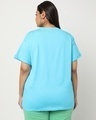 Shop Women's Upbeat Blue Plus Size Boyfriend T-shirt-Design