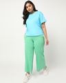 Shop Women's Upbeat Blue Plus Size Boyfriend T-shirt-Full