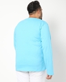 Shop Upbeat Blue Plus Size Full Sleeve T-shirt-Design