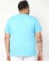 Shop Upbeat Blue Plus Size Half Sleeve T-shirt-Design