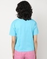 Shop Women's Upbeat Blue Relaxed Fit Short Top-Design