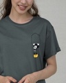 Shop Upside Down Mickey Boyfriend T-Shirt (DL)-Front