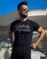 Shop Black Check Authentic Print Half Sleeves T Shirt-Design