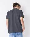 Shop Urban Grey-Neon Green Half Sleeve Tipping Pique Polo T-Shirt-Design