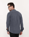 Shop Urban Grey Mandarin Collar Full Sleeve Pique Shirt-Design