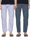 Shop Pack of 2 Men's Cotton Pyjamas-Front