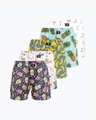 Shop Pack of 5 Men's Printed Boxer-Front
