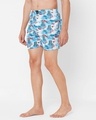 Shop Men's Blue Pure Cotton Printed Boxer-Design