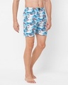 Shop Men's Blue Pure Cotton Printed Boxer-Full