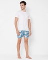 Shop Men's Blue Pure Cotton Printed Boxer