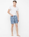 Shop Pack of 2 Men's Blue All Over Printed Boxers