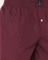 Shop Men's Maroon Pure Cotton Printed Boxer