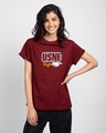 Shop Ussne Kiya Right Boyfriend T-Shirt-Front