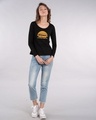 Shop Vacation Mode On Scoop Neck Full Sleeve T-Shirt-Design