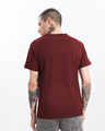 Shop Varsity Maroon V Neck Half Sleeve T-Shirt-Design