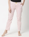 Shop Women's Retro Red Stripe Pyjamas-Front