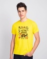 Shop Vath Thi Gujarati Half Sleeve T-Shirt Pineapple Yellow-Front