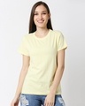 Shop Vax Yellow Half Sleeve Relaxed Fit T-Shirt-Front