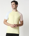 Shop Vax Yellow Raglan Contrast Sleeve T-Shirt-Front