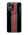 Shop Vertical Stripes Printed Premium Glass Case for Oppo F21s Pro (Shock Proof,Scratch Resistant)-Front