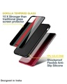 Shop Vertical Stripes Printed Premium Glass Case for Vivo iQOO 11 (Shock Proof,Scratch Resistant)-Design