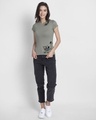 Shop Vibe Check Half Sleeve Printed T-Shirt Meteor Grey (TJL)-Full