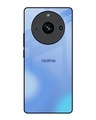 Shop Vibrant Blue Texture Premium Glass Case for Realme 11 Pro Plus 5G (Shock Proof, Scratch Resistant)-Front