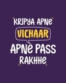 Shop Vichaar  Round Neck Vest Parachute Purple-Full