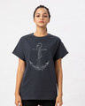 Shop Vintage Anchor Boyfriend T-Shirt-Front