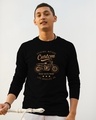 Shop Vintage Custom Full Sleeve T-Shirt Black-Front